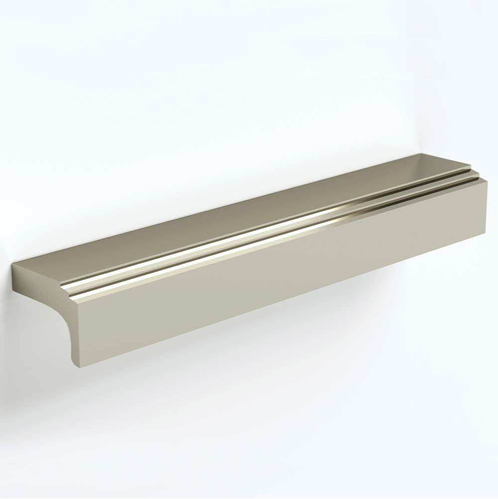 Water Street Brass - 1-1/2'' C-C Terrace Style Tab Pull - Weathered Bronze - Weathered Bronze