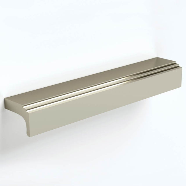 Water Street Brass - 12'' C-C Terrace Style Tab Pull - Weathered Bronze - Weathered Bronze