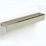 Water Street Brass - 10'' C-C Hudson Style Tab Pull - Weathered Bronze - Weathered Bronze