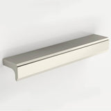 Water Street Brass - 3/4'' C-C Single Step Style Tab Pull - Hammered - Weathered Bronze - Weathered Bronze