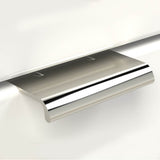 Water Street Brass - 10'' C-C Tear Drop Style Tab Pull - Weathered Bronze - Weathered Bronze