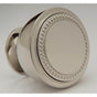 Water Street Brass - Decorative 1-1/2'' Bead Font Knob - Engraved - Weathered Bronze - Weathered Bronze