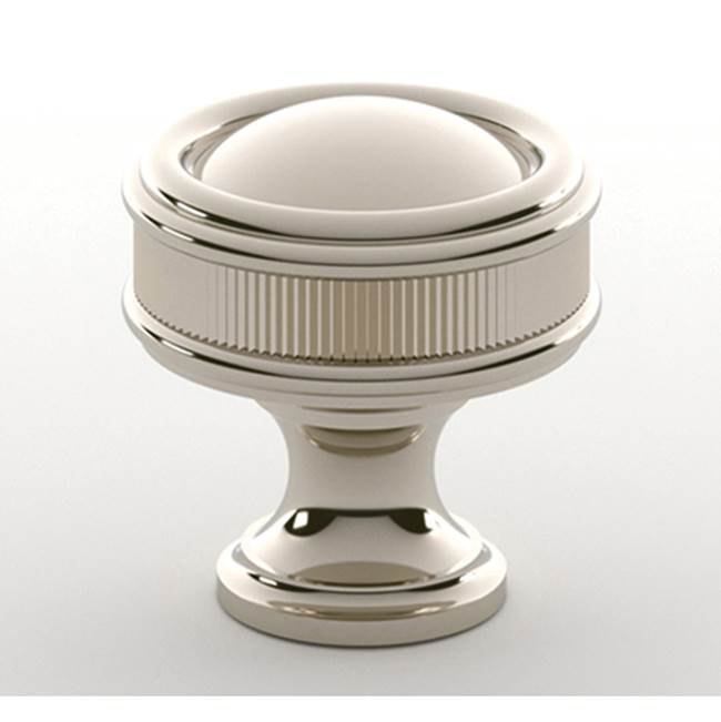Water Street Brass - Port Royal 1-1/2'' Recessed Coin Knob - Hammered - Polished Copper - Polished Copper