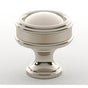 Water Street Brass - Port Royal 1-1/2'' Recessed Coin Knob - Hammered - Polished Copper - Polished Copper