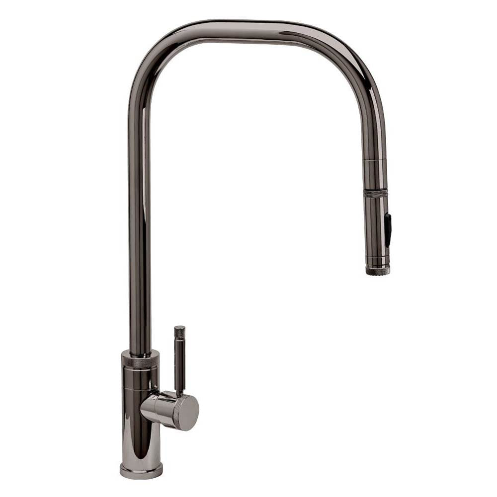 Waterstone - Waterstone Fulton Industrial Extended Reach PLP Faucet-Toggle Sprayer - 2 pc. Suite - Black Nickel