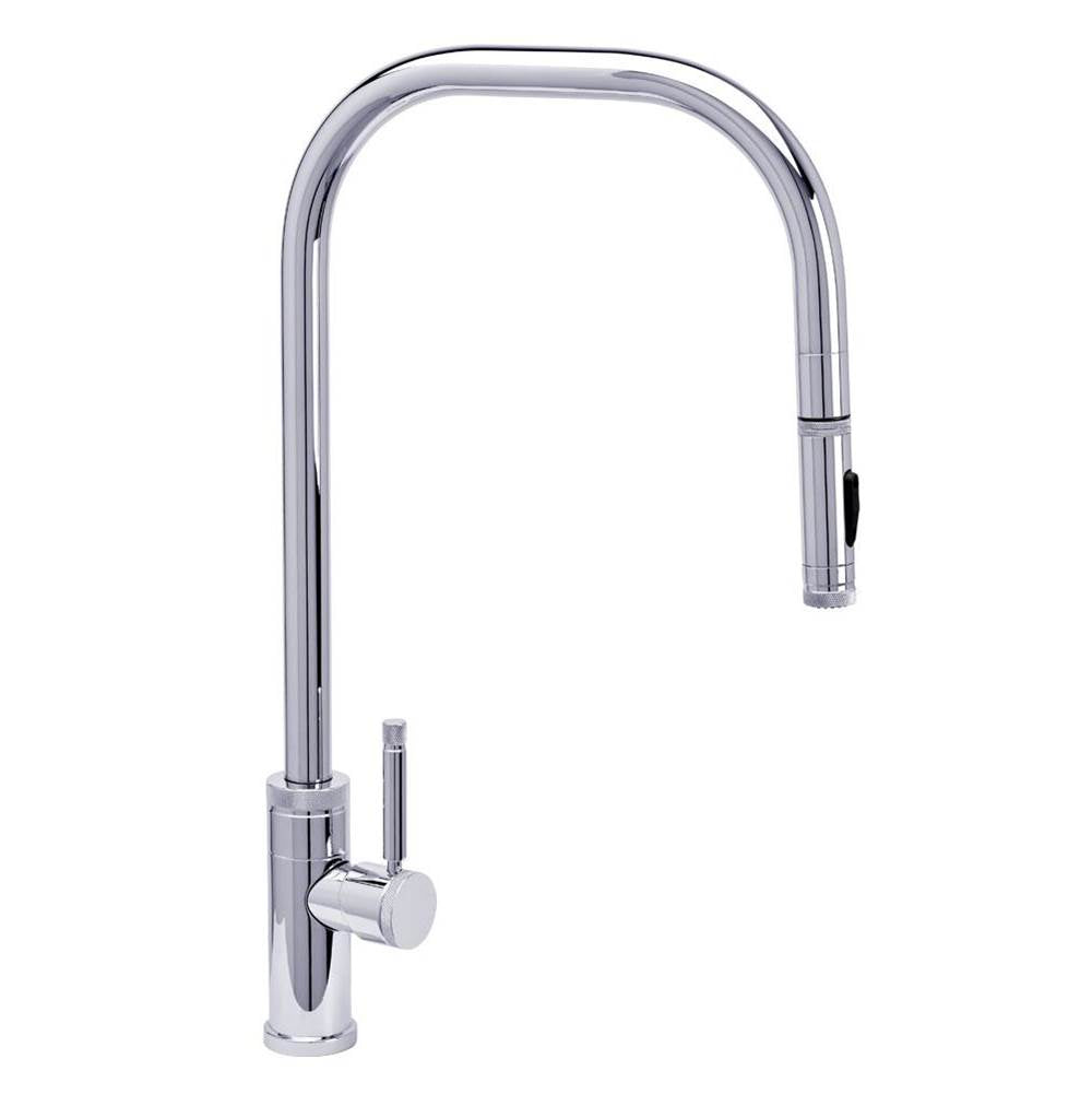 Waterstone - Waterstone Fulton Industrial Extended Reach PLP Faucet-Toggle Sprayer - 2 pc. Suite - Chrome