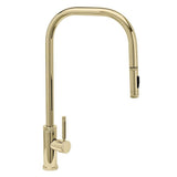 Waterstone - Waterstone Fulton Industrial Extended Reach PLP Faucet-Toggle Sprayer - 2 pc. Suite - Polished Brass