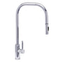 Waterstone - Waterstone Fulton Industrial Extended Reach PLP Faucet-Toggle Sprayer - 2 pc. Suite - Unlacquered Polished Brass