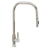 Waterstone - Waterstone Fulton Industrial Extended Reach PLP Faucet - Toggle Sprayer - Unlacquered Polished Brass