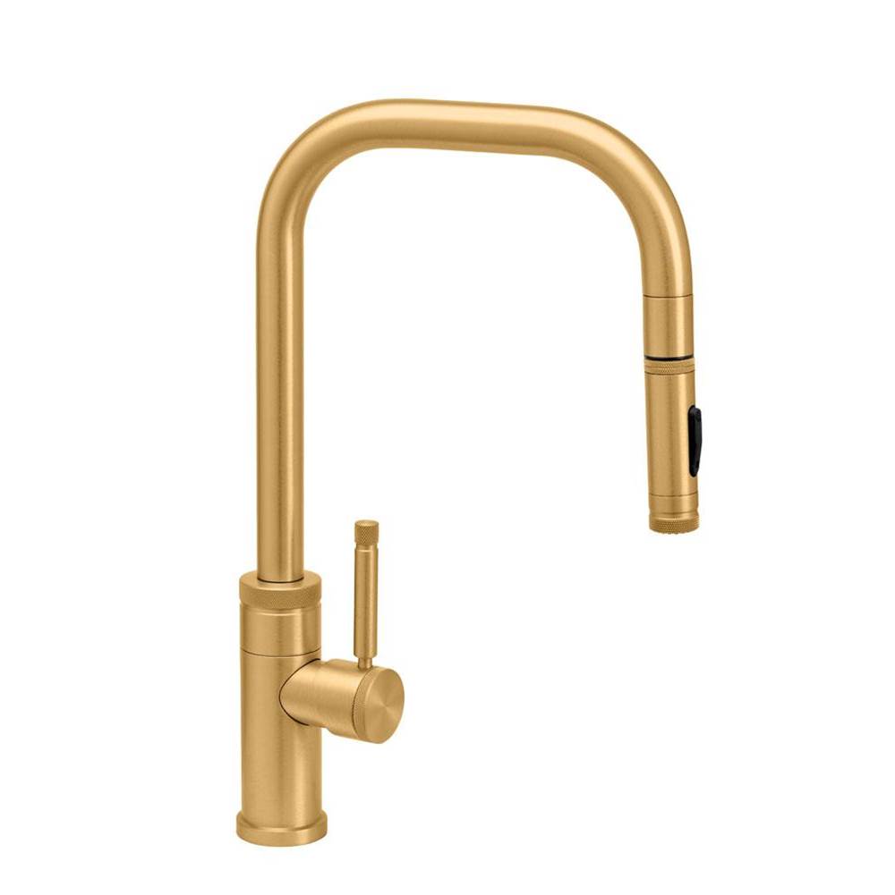 Waterstone - Waterstone Fulton Industrial PLP Pulldown Faucet - Toggle Sprayer - 2 pc. Suite - Classic Bronze
