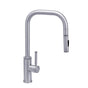 Waterstone - Waterstone Fulton Industrial PLP Pulldown Faucet - Toggle Sprayer - 2 pc. Suite - Unlacquered Polished Brass