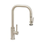 Waterstone - Waterstone Fulton Industrial PLP Pulldown Faucet - Lever Sprayer - Unlacquered Polished Brass