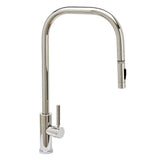 Waterstone - Waterstone Fulton Modern Extended Reach PLP Faucet - Toggle Sprayer - Unlacquered Polished Brass