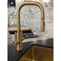 Waterstone - Fulton Modern Prep Size 2 Handle Plp Pulldown Faucet - Toggle Sprayer - Chardonnay