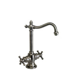 Waterstone - Waterstone Annapolis Hot and Cold Filtration Faucet - Cross Handles - Unlacquered Polished Brass
