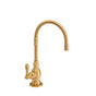 Waterstone - Waterstone Pembroke Cold Only Filtration Faucet - Lever Handle - Unlacquered Polished Brass