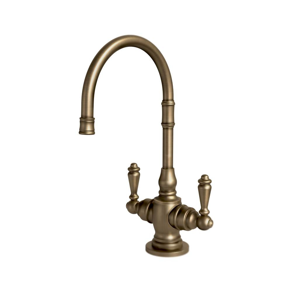 Waterstone - Waterstone Pembroke Hot and Cold Filtration Faucet - Lever Handles - Matte Antique Brass