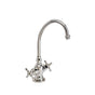 Waterstone - Waterstone Hampton Hot and Cold Filtration Faucet - Cross Handles - Unlacquered Polished Brass