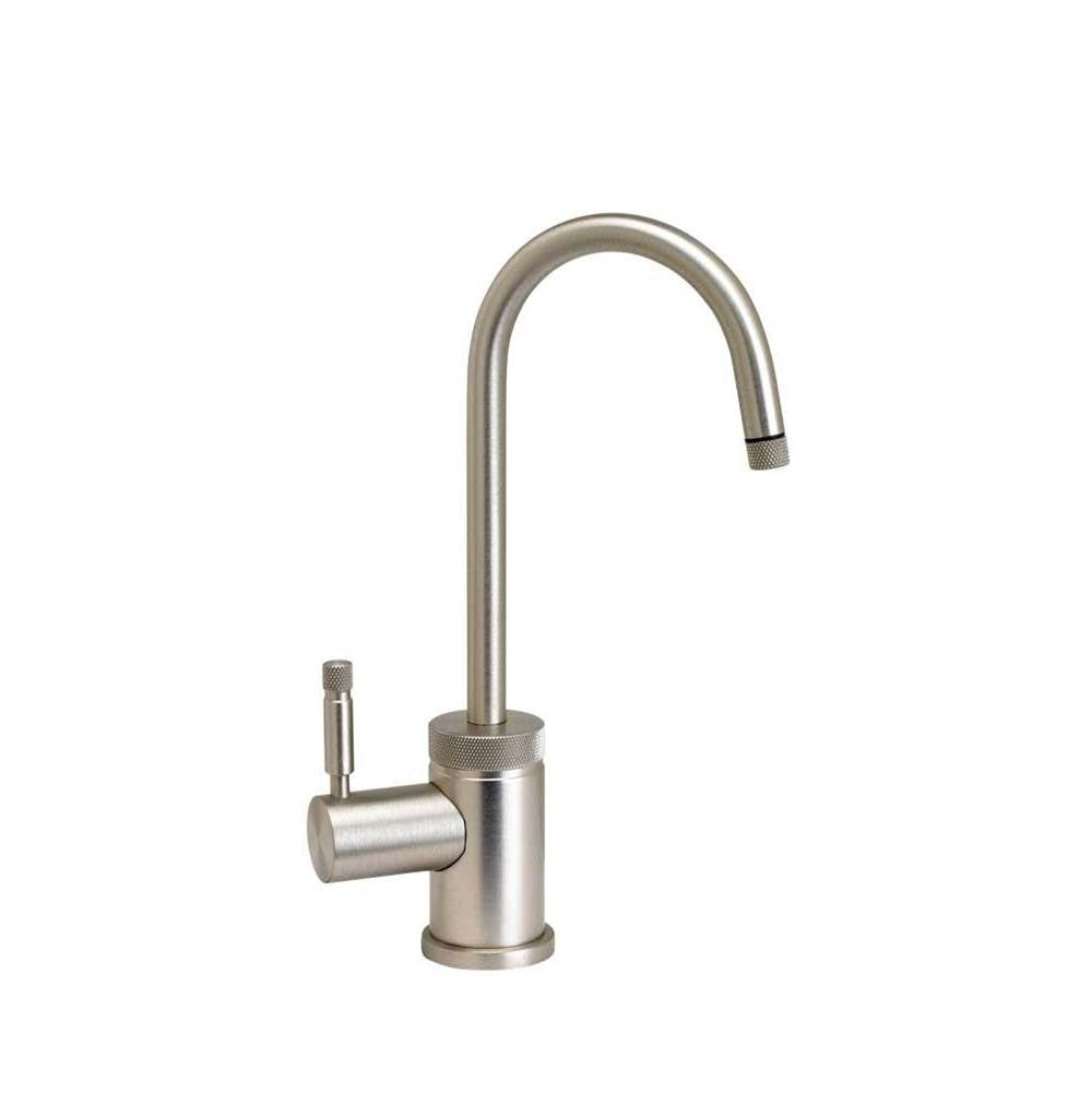 Waterstone - Waterstone Industrial Cold Only Filtration Faucet - C-Spout - Unlacquered Polished Brass