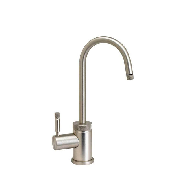 Waterstone - Waterstone Industrial Cold Only Filtration Faucet - C-Spout - Unlacquered Polished Brass