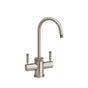 Waterstone - Waterstone Industrial Hot and Cold Filtration Faucet - C-Spout - Unlacquered Polished Brass