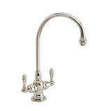 Waterstone - Waterstone Hampton Bar Faucet - Lever Handles - Unlacquered Polished Brass