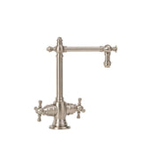 Waterstone - Waterstone Towson Hot and Cold Filtration Faucet - Cross Handles - Unlacquered Polished Brass