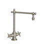 Waterstone - Waterstone Towson Bar Faucet - Cross Handles - Unlacquered Polished Brass