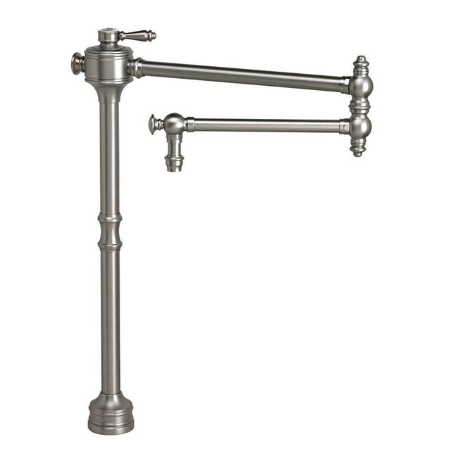 Waterstone - Waterstone Traditional Counter Mounted Potfiller - Lever Handle - Unlacquered Polished Brass