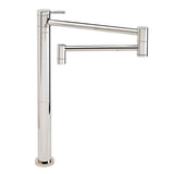 Waterstone - Waterstone Contemporary Counter Mounted Potfiller - Matte Antique Pewter
