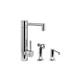 Waterstone - Waterstone Hunley Prep Faucet - 2pc. Suite - Unlacquered Polished Brass