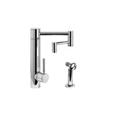 Waterstone - Waterstone Hunley Kitchen Faucet - 12'' Articulated Spout - 4pc. Suite - Classic Bronze