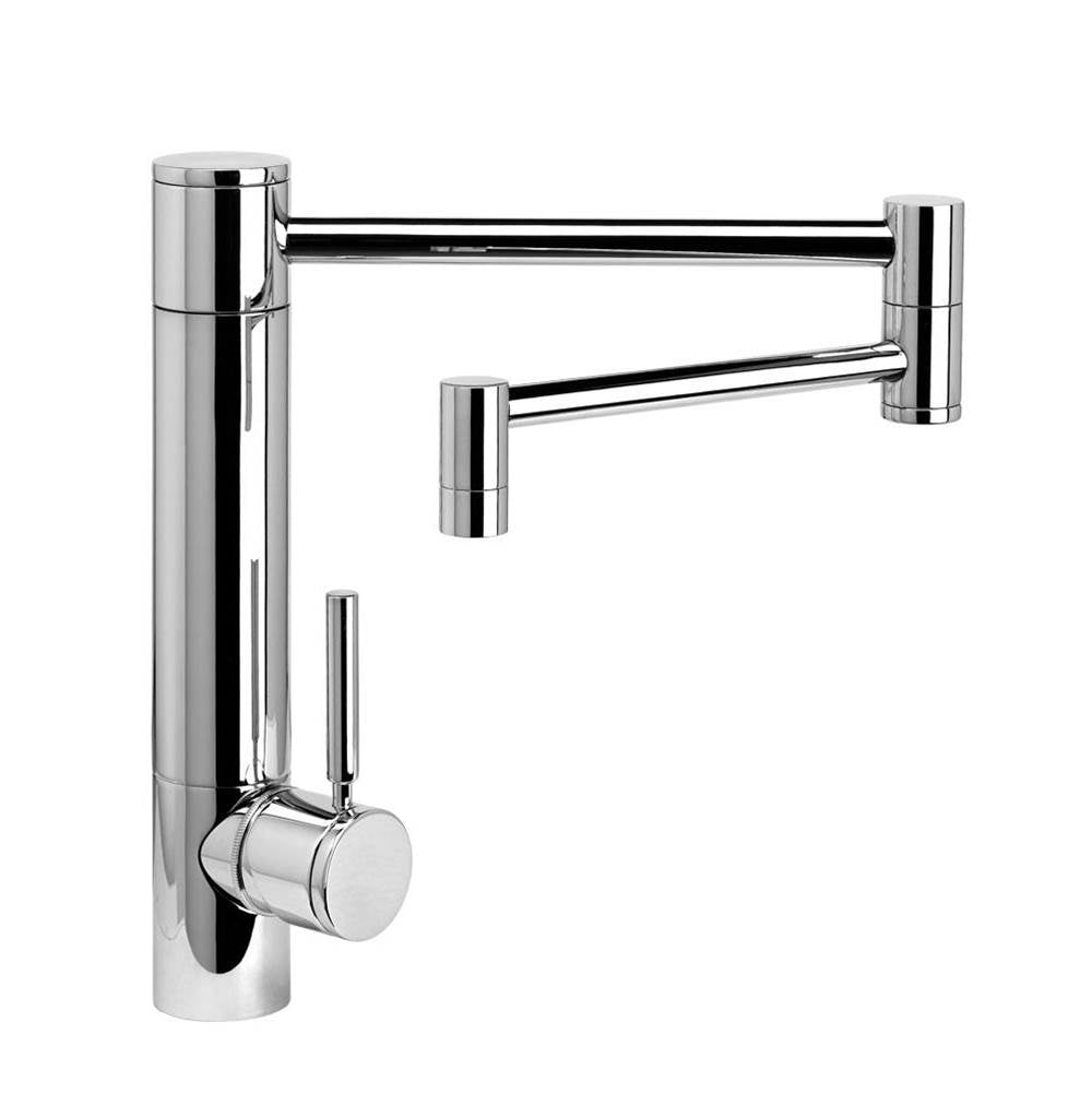 Waterstone - Waterstone Hunley Kitchen Faucet - 18'' Articulated Spout - Chardonnay