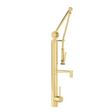 Waterstone - Waterstone Contemporary Gantry Pulldown Faucet - Straight Spout - Polished Brass