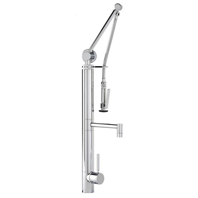Waterstone - Waterstone Contemporary Gantry Pulldown Faucet - Straight Spout - Tuscan Brass