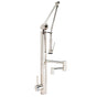 Waterstone - Waterstone Contemporary Gantry Pulldown Faucet - 12'' Articulated Spout - 3pc. Suite - Tuscan Brass