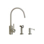 Waterstone - Waterstone Parche Kitchen Faucet - 2pc. Suite - Unlacquered Polished Brass