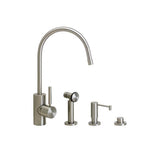 Waterstone - Waterstone Parche Kitchen Faucet - 3pc. Suite - Matte White