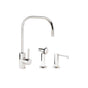 Waterstone - Waterstone Fulton Kitchen Faucet - 2pc. Suite - Unlacquered Polished Brass