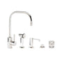 Waterstone - Waterstone Fulton Kitchen Faucet - 4pc. Suite - Unlacquered Polished Brass