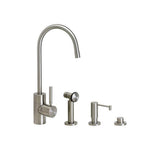 Waterstone - Waterstone Parche Prep Faucet - 3pc. Suite - Matte White