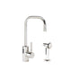 Waterstone - Waterstone Fulton Prep Faucet w/ Side Spray - Unlacquered Polished Brass