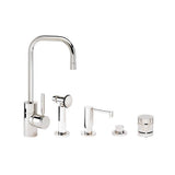 Waterstone - Waterstone Fulton Prep Faucet - 4pc. Suite - Unlacquered Polished Brass