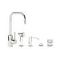 Waterstone - Waterstone Fulton Prep Faucet - 4pc. Suite - Unlacquered Polished Brass