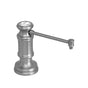 Waterstone - Traditional Soap/lotion Dispenser - Extended Straight Spout - Unlacquered Polished Brass