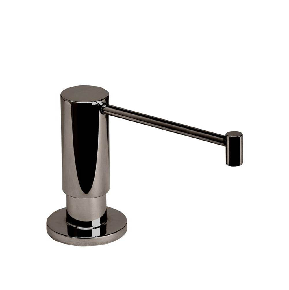 Waterstone - Contemporary Soap/lotion Dispenser - Extended Straight Spout - Black Nickel