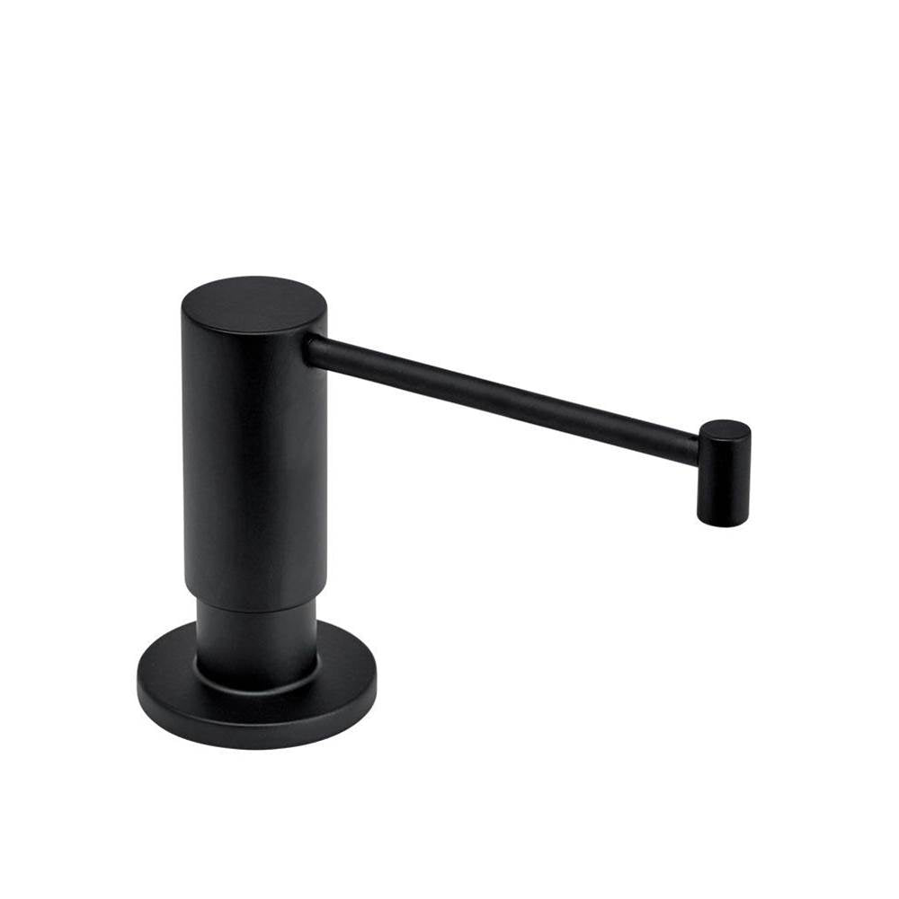 Waterstone - Contemporary Soap/lotion Dispenser - Extended Straight Spout - Matte Black