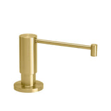 Waterstone - Contemporary Soap/lotion Dispenser - Extended Straight Spout - Satin Brass