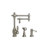 Waterstone - Waterstone Towson Kitchen Faucet - 12'' Articulated Spout - 2pc. Suite - Matte White