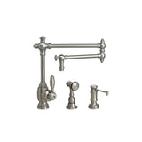 Waterstone - Waterstone Towson Kitchen Faucet - 18'' Articulated Spout - 2pc. Suite - Matte White
